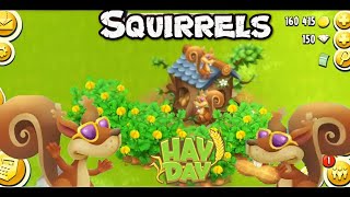 Hay Day Squirrels, Squirrel Tree & Peanuts (Tutorial) - June 2020 Update