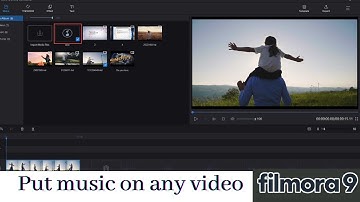 How to add music in video background in filmora 9 | Background music and volume control in video