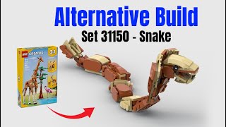 Snake 31150 Alternate Build Lego MOC Tutorial Instructions