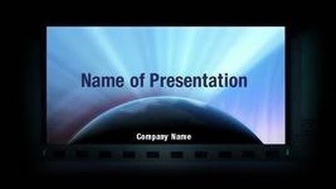 Deep Space Sunrise PowerPoint Video Template Backgrounds - DigitalOfficePro #01082V