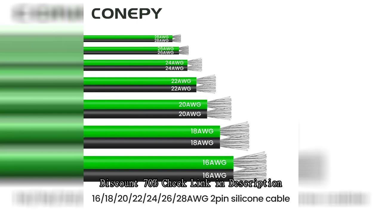 2 Pin Black Red Silicone Cable 16/18/20/22/24/26/28 AWG Tinned Copper Wire 2 Conductor Parallel Wire