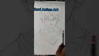 Goku drawing part 1| Ravi Anime Art #shorts#parts#