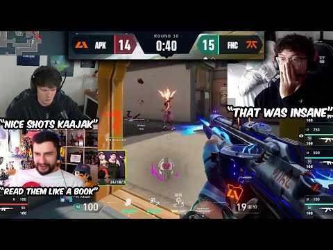 This FNC Kaajak Insane 3k Against APEKS Made Fnatic Qualify To Playoffs | Valorant Streamers Reacts