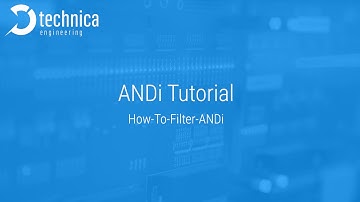 ANDi Software: How to Filter with ANDi Traffic Viewer