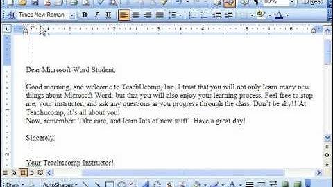 Word 2003 Tutorial Indenting Paragraphs with the Horizontal Ruler Microsoft Training Lesson 6.3