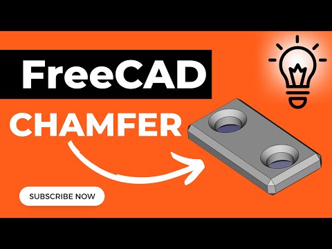 How to CHAMFER edges in FreeCAD