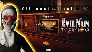 All musical rolls 🎶 in Evil Nun The Broken Mask