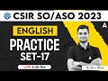 Csir so aso english practice set  17  csir so aso preparation  by shanu rawat