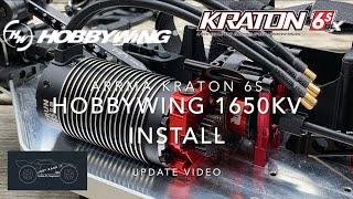 Arrma Kraton 6s Upgrade video (Hobbywing 1650kv install)