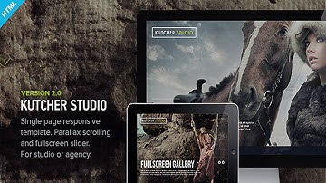 Kutcher Studio - Responsive Parallax Template | Themeforest Website Templates and Themes