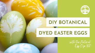 Botanical Print Easter Eggs | Easter Craft Tutorial with the Natural Egg Dye Kit
