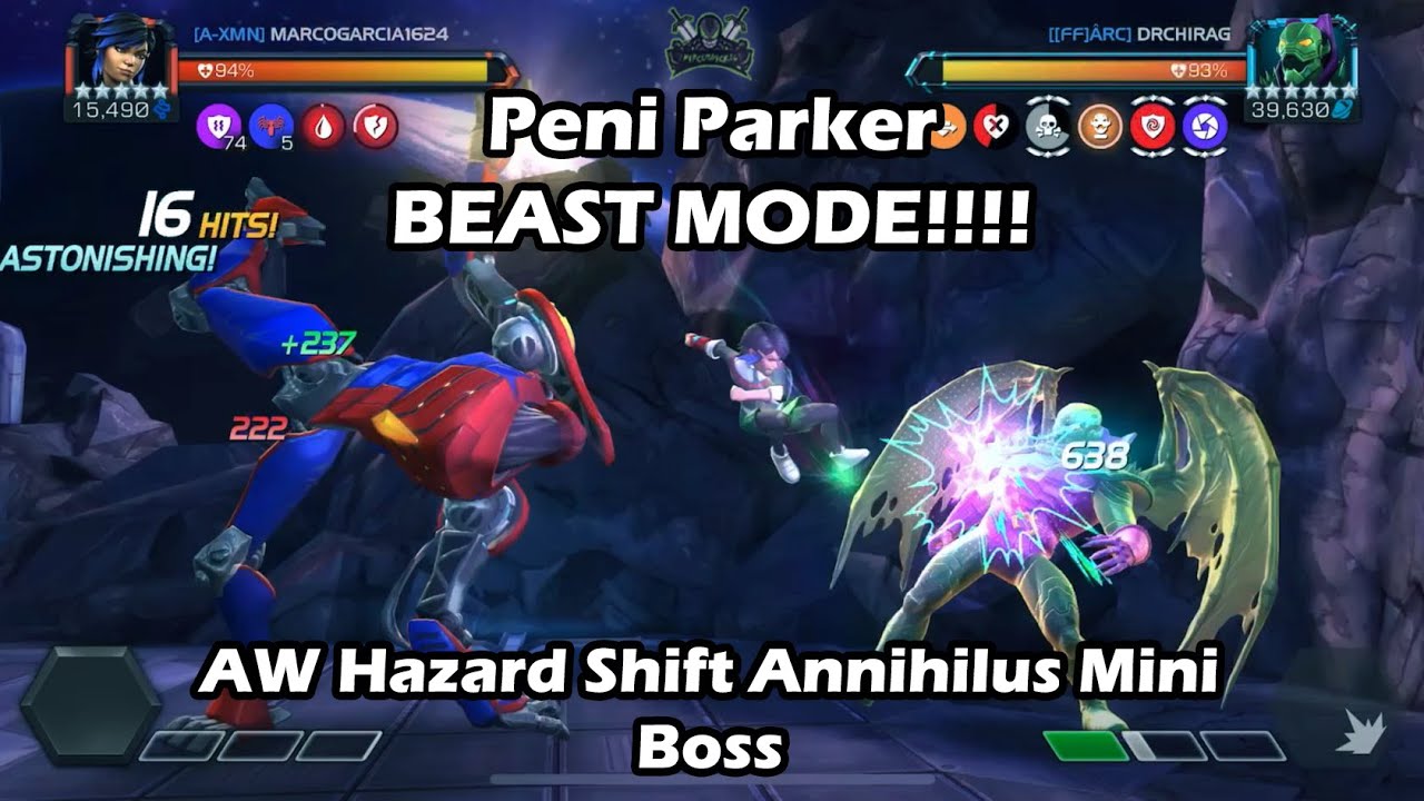 Peni Parker SOLOS Annihilus Hazard Shift Mini Boss!