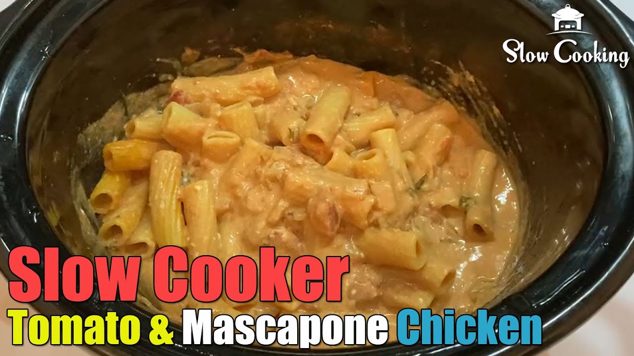 Slow Cooker Mascarpone & Tomato Chicken