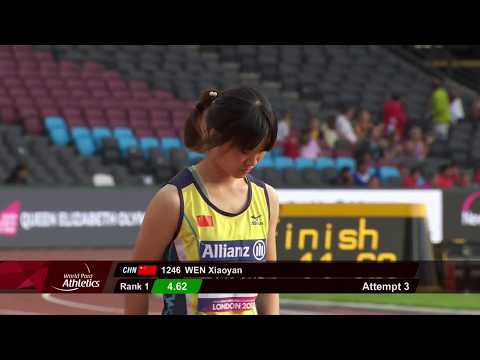 Xiaoyan WEN| Gold Women’s Long Jump F37 |Final| London 2017 World Para Athletics Championships