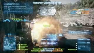 Battlefield 3 - Enemy Team Awareness Fail; Roadkill spree.