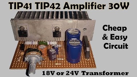 TIP41C TIP42C Amplifier Circuit | DIY Audio Amplifier using Transistors