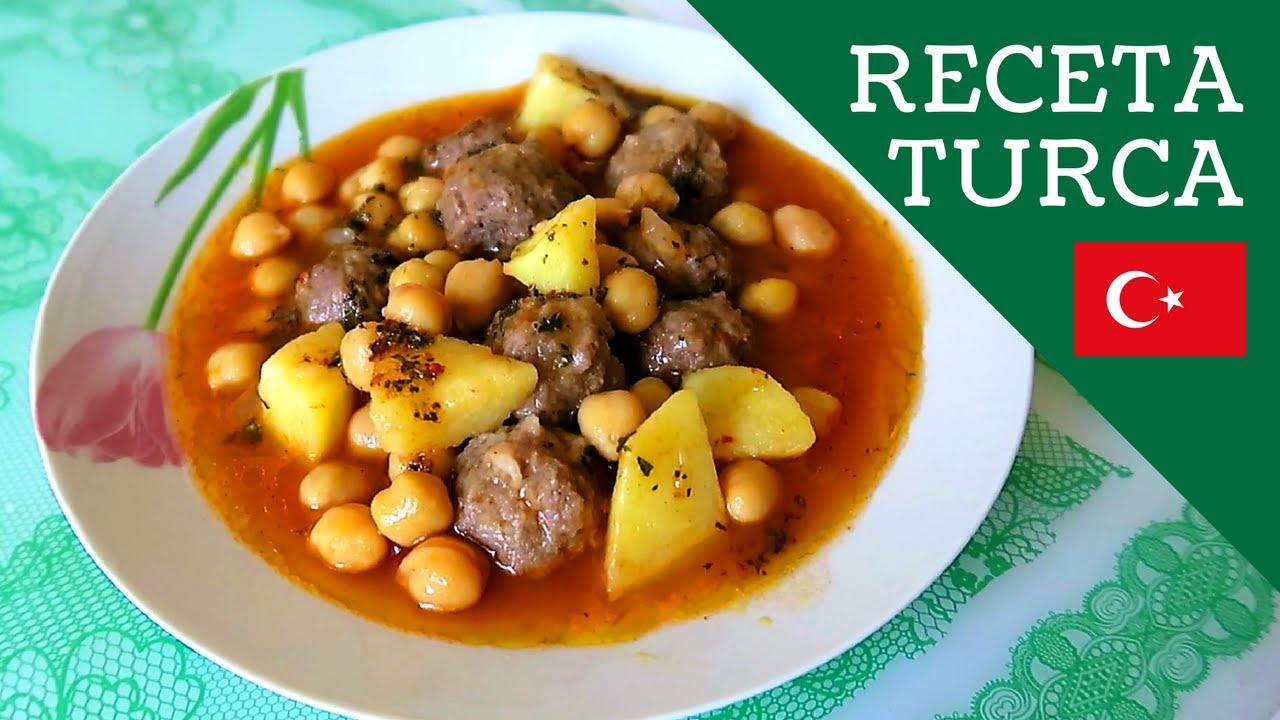 RECETA TURCA: Garbanzos Con Albondigas (Köfteli Nohut) | Mexicana En Turquía - YouTube