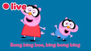 🔴 LIVE 24/7: NEW Peppa Pig SONGS with LYRICS! 🐽🎵 Yes Yes Veggies, Finger Family & More | Kids Songs