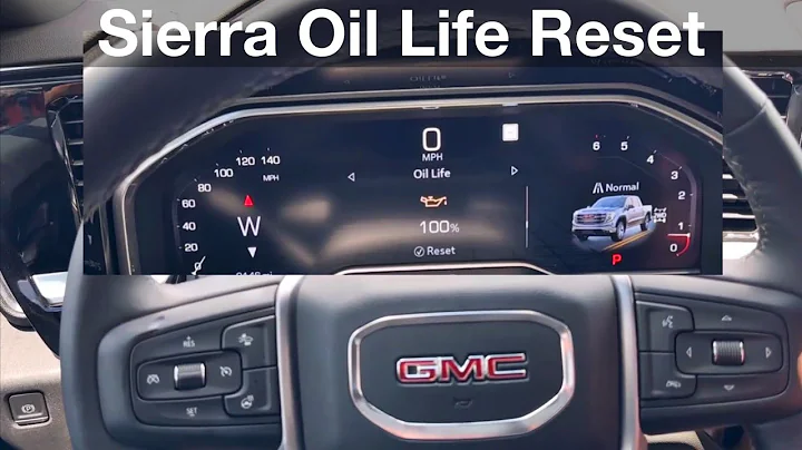 2022 - 2024 GMC Sierra How to reset oil life reminder / maintenance Silverado Tahoe Yukon