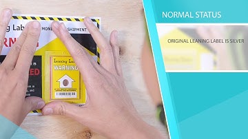 【Leaning Label: Tilt & Tip Featured in Monitoring Your Goods】| WAN-YO