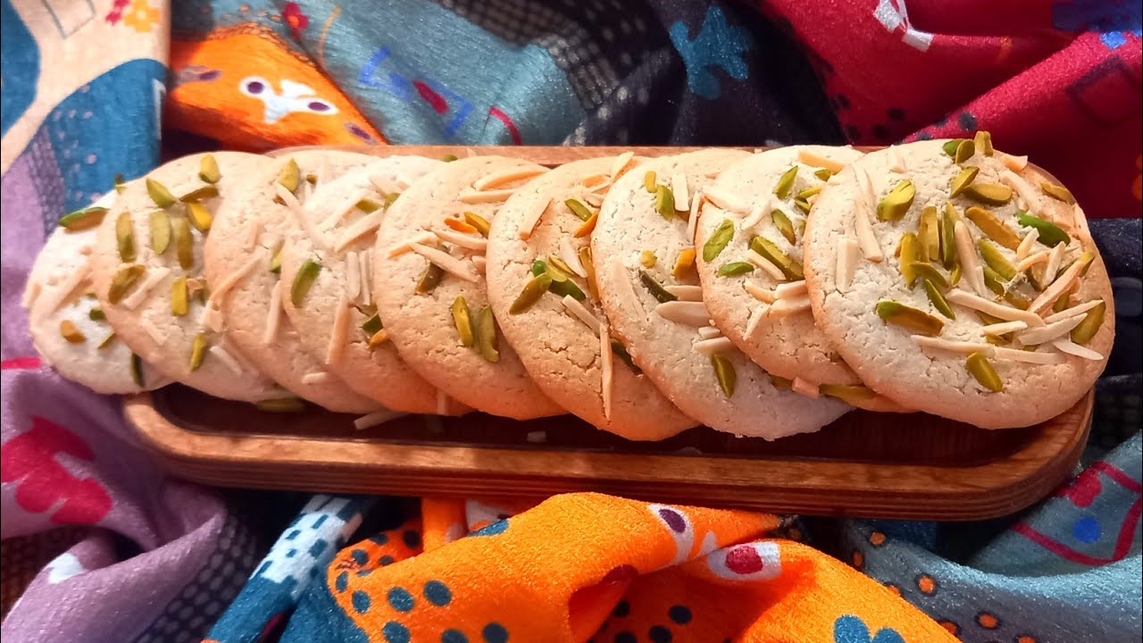 How to bake almond qurabiya : قرابیه بادام مجلسی به روشی بسیار آسان