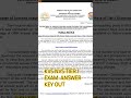 KVS NVS Answer Key 2026#ytshorts #KVS NVS Answer Key 2026 Out For Tier-1 Teaching,Non-Teaching Posts