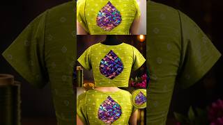 Latest Weaving Back Neck Design ✨ | Easy Blouse Stitching Tutorial Telugu