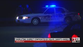 Shoplifting suspect shoots, kills self in Anderson, SLED investigating