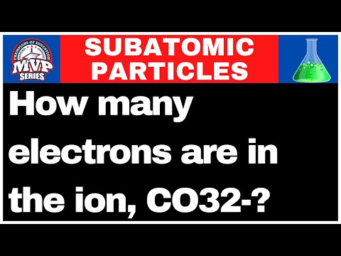 How many electrons are in the ion, CO32-?