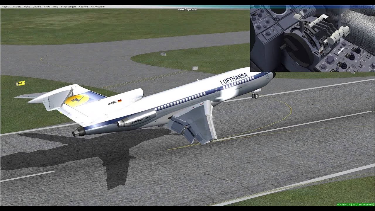 Tom Ruth Fsx Thomas Ruth 727 landing FSX - YouTube