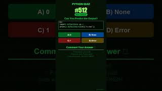 Python Quiz #512 — Can You Predict the Output? #shorts #python