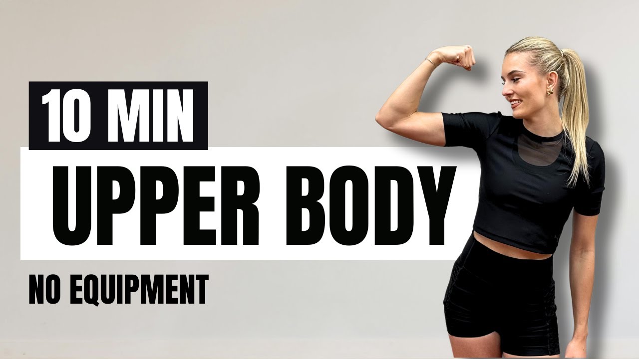 10-минутная тренировка для верхней части тела 🔥 | Тонизирует руки, плечи и спину | Без оборудования