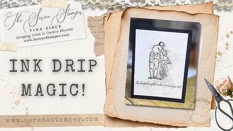 This Water-Drip Stamping Trick Feels Like Magic! 💧 (Ink Drip Technique)