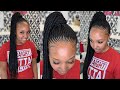 Small Updo Feed-in Braids