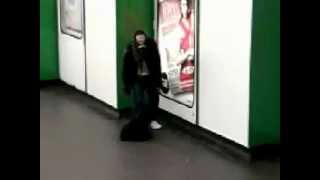 Drunk Guy Tries To Pick Up His Bag - Fail
