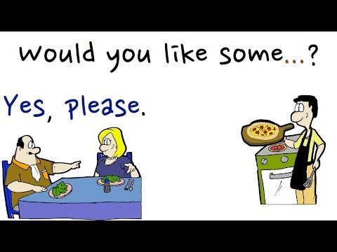 Would you like some...?  Offering Food (yes, please) | Learn English - Mark Kulek ESL.