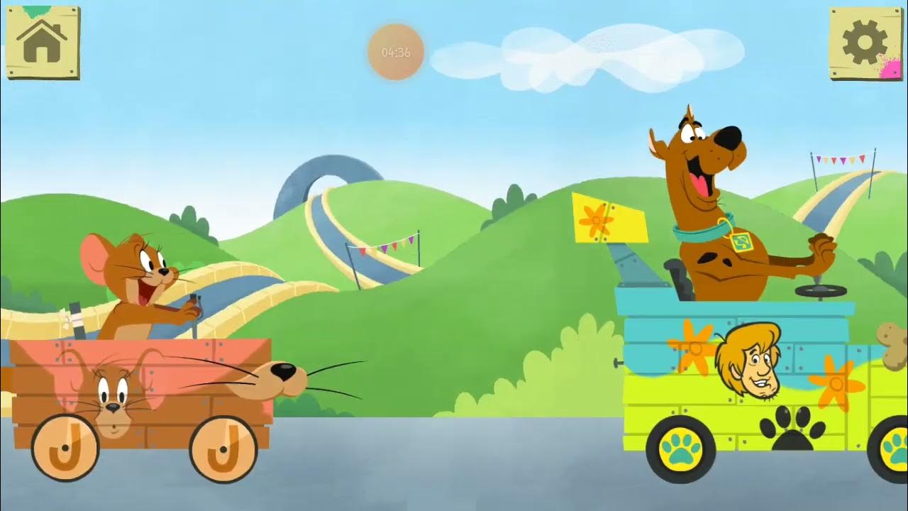 мультяшные гонки. гонка тома и джерри. том и джерри быстрый и пушистый. том и джерри гонки. том и джерри машина.