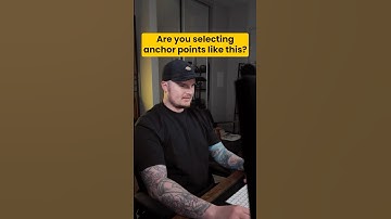 The easy way to select multiple anchor points at once #Adobe Illustrator #illustrator #graphicdesign
