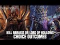 Darksiders 3  kill abraxis or lord of hollows choice outcome  secret ending cutscene