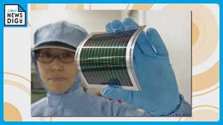 厚さ0.1ミリの新しい「太陽電池」  折り曲げ可能　曇りや室内の薄暗い光でも発電可能　アイシン