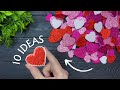 ♥️ 10 IDEAS ♥️ Crafts for Valentine&#39;s Day DIY