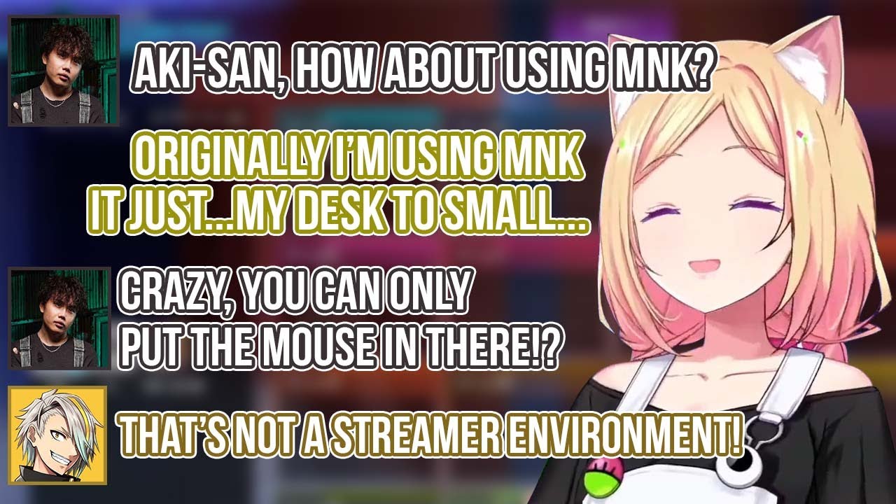 Akirose Back to MNK again, Surprised Everyone With Her Desk Situation[Aki Rosenthal/Dtto/Utai Meika]