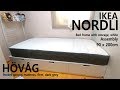 How to Assemble [좁은공간 조립하기] - IKEA 이케아 NORDLI 노르들리 수납침대프레임+HÖVÅG 회보그 포켓스프링 조립