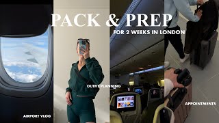 TRAVEL PREP &amp; PACK W/ME: 2 weeks in the UK, errands, new nails, clothing haul &amp; airport vlog!