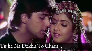 Tujhe Na Dekhu To Chain Mujhe Aata Nahin - Alka yagnik and Kumar sanu. #song #old #music #hindi