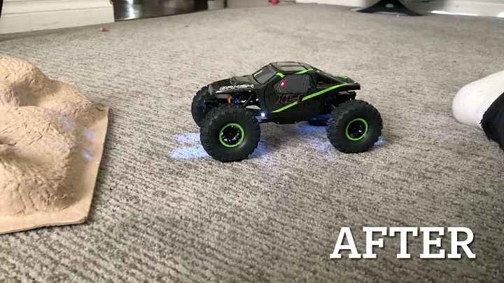 Axial AX24 free shock mod before and after. Quick demo, process in the description.
