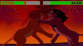 Mortal Kombat Crossover Simba VS Scar (1994) With Healthbars
