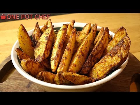 Video: Potato Wedges In The Oven On Parchment - Delicious Recipes