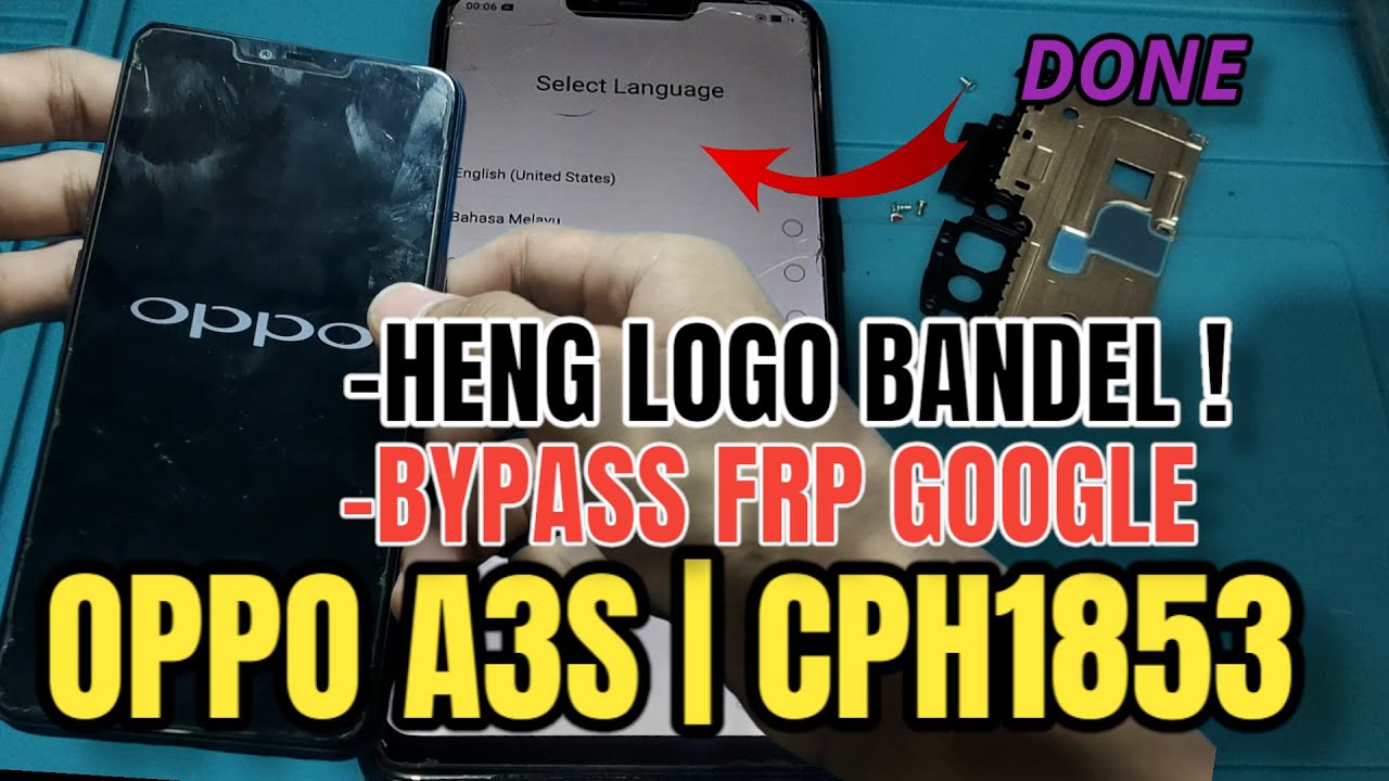 GRATISS || OPPO A3S CPH1853 || FLASH VIA SD CARD,KASUS MENTOK LOGO