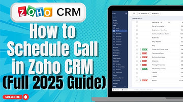 How to Schedule Call in Zoho CRM Full 2025 Guide